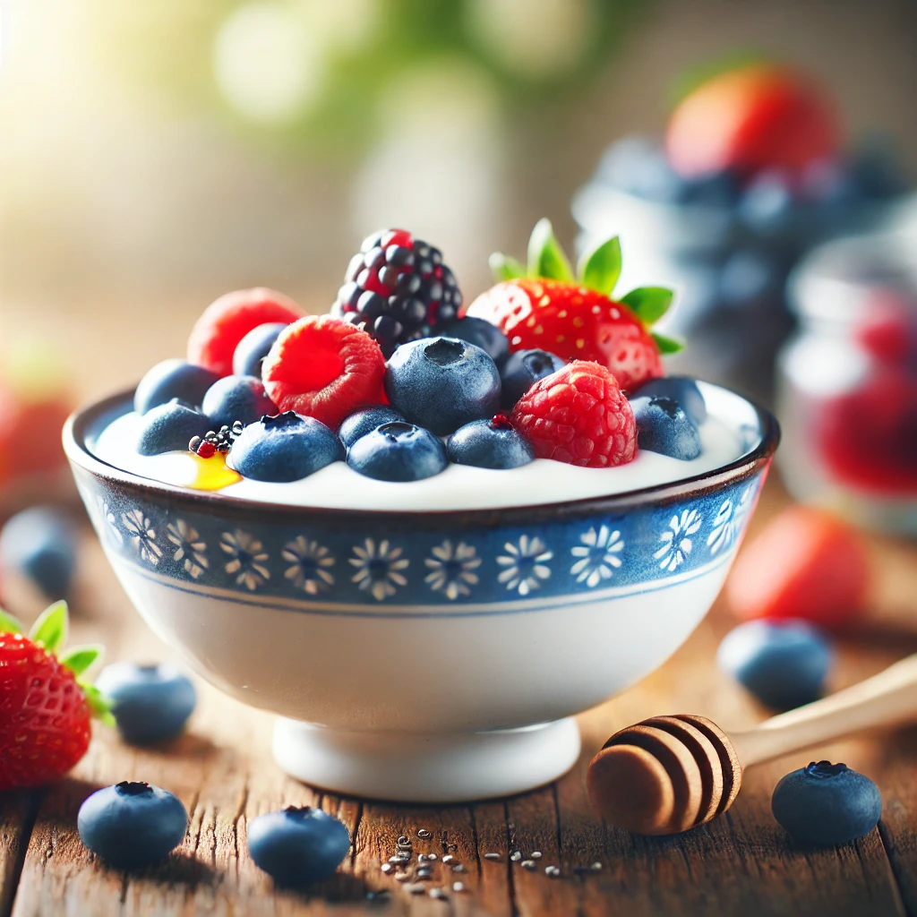 Yogurt with Fresh Berries